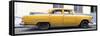 Cuba Fuerte Collection Panoramic - Vintage Yellow Car-Philippe Hugonnard-Framed Stretched Canvas