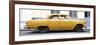 Cuba Fuerte Collection Panoramic - Vintage Yellow Car-Philippe Hugonnard-Framed Photographic Print