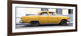 Cuba Fuerte Collection Panoramic - Vintage Yellow Car-Philippe Hugonnard-Framed Photographic Print