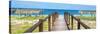 Cuba Fuerte Collection Panoramic - Way to the Beach-Philippe Hugonnard-Stretched Canvas