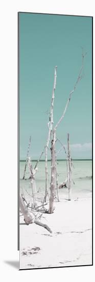 Cuba Fuerte Collection Panoramic - Wild White Sand Beach II - Pastel Turquoise-Philippe Hugonnard-Mounted Photographic Print