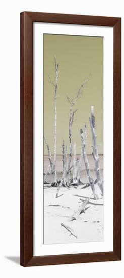 Cuba Fuerte Collection Panoramic - Wild White Sand Beach - Pastel Yellow-Philippe Hugonnard-Framed Photographic Print