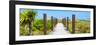 Cuba Fuerte Collection Panoramic - Wooden Jetty on the Beach-Philippe Hugonnard-Framed Photographic Print