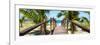 Cuba Fuerte Collection Panoramic - Wooden Jetty on the Beach-Philippe Hugonnard-Framed Photographic Print