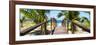 Cuba Fuerte Collection Panoramic - Wooden Jetty on the Beach-Philippe Hugonnard-Framed Photographic Print