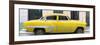 Cuba Fuerte Collection Panoramic - Yellow Bel Air Classic Car-Philippe Hugonnard-Framed Photographic Print