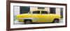 Cuba Fuerte Collection Panoramic - Yellow Bel Air Classic Car-Philippe Hugonnard-Framed Photographic Print