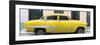 Cuba Fuerte Collection Panoramic - Yellow Bel Air Classic Car-Philippe Hugonnard-Framed Photographic Print