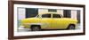 Cuba Fuerte Collection Panoramic - Yellow Bel Air Classic Car-Philippe Hugonnard-Framed Photographic Print