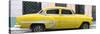 Cuba Fuerte Collection Panoramic - Yellow Bel Air Classic Car-Philippe Hugonnard-Stretched Canvas