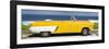 Cuba Fuerte Collection Panoramic - Yellow Cabriolet Car-Philippe Hugonnard-Framed Photographic Print