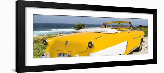 Cuba Fuerte Collection Panoramic - Yellow Cabriolet Classic Car-Philippe Hugonnard-Framed Photographic Print