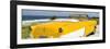 Cuba Fuerte Collection Panoramic - Yellow Cabriolet Classic Car-Philippe Hugonnard-Framed Photographic Print