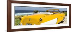 Cuba Fuerte Collection Panoramic - Yellow Cabriolet Classic Car-Philippe Hugonnard-Framed Photographic Print