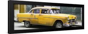 Cuba Fuerte Collection Panoramic - Yellow Chevy-Philippe Hugonnard-Framed Premium Photographic Print