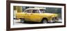 Cuba Fuerte Collection Panoramic - Yellow Chevy-Philippe Hugonnard-Framed Photographic Print