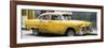 Cuba Fuerte Collection Panoramic - Yellow Chevy-Philippe Hugonnard-Framed Photographic Print