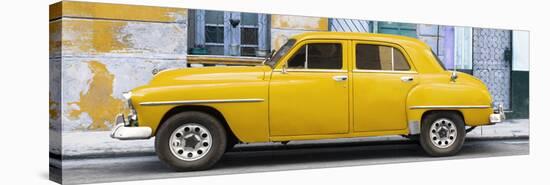 Cuba Fuerte Collection Panoramic - Yellow Classic American Car-Philippe Hugonnard-Stretched Canvas