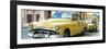 Cuba Fuerte Collection Panoramic - Yellow Classic Cars-Philippe Hugonnard-Framed Photographic Print