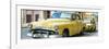 Cuba Fuerte Collection Panoramic - Yellow Classic Cars-Philippe Hugonnard-Framed Photographic Print