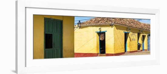 Cuba Fuerte Collection Panoramic - Yellow Facades in Trinidad II-Philippe Hugonnard-Framed Photographic Print