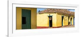 Cuba Fuerte Collection Panoramic - Yellow Facades in Trinidad II-Philippe Hugonnard-Framed Photographic Print