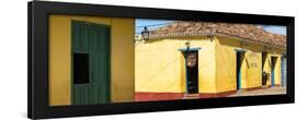 Cuba Fuerte Collection Panoramic - Yellow Facades in Trinidad II-Philippe Hugonnard-Framed Photographic Print