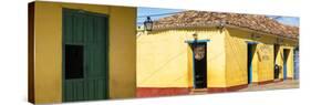 Cuba Fuerte Collection Panoramic - Yellow Facades in Trinidad II-Philippe Hugonnard-Stretched Canvas