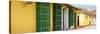 Cuba Fuerte Collection Panoramic - Yellow Facades in Trinidad-Philippe Hugonnard-Stretched Canvas