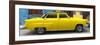 Cuba Fuerte Collection Panoramic - Yellow Taxi of Havana-Philippe Hugonnard-Framed Photographic Print