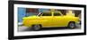 Cuba Fuerte Collection Panoramic - Yellow Taxi of Havana-Philippe Hugonnard-Framed Photographic Print