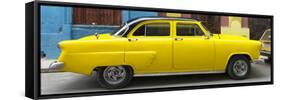 Cuba Fuerte Collection Panoramic - Yellow Taxi of Havana-Philippe Hugonnard-Framed Stretched Canvas