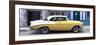 Cuba Fuerte Collection Panoramic - Yellow Vintage American Car-Philippe Hugonnard-Framed Photographic Print