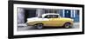 Cuba Fuerte Collection Panoramic - Yellow Vintage American Car-Philippe Hugonnard-Framed Photographic Print