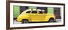 Cuba Fuerte Collection Panoramic - Yellow Vintage Car-Philippe Hugonnard-Framed Photographic Print