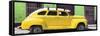 Cuba Fuerte Collection Panoramic - Yellow Vintage Car-Philippe Hugonnard-Framed Stretched Canvas