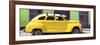 Cuba Fuerte Collection Panoramic - Yellow Vintage Car-Philippe Hugonnard-Framed Photographic Print