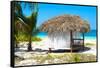 Cuba Fuerte Collection - Paradise Beach Hut-Philippe Hugonnard-Framed Stretched Canvas