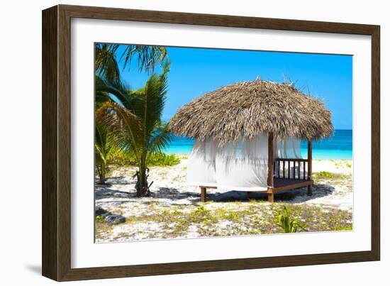 Cuba Fuerte Collection - Paradise Beach Hut-Philippe Hugonnard-Framed Photographic Print