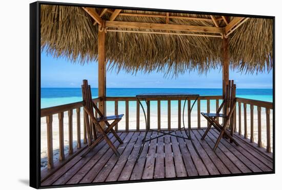 Cuba Fuerte Collection - Peaceful Beach-Philippe Hugonnard-Framed Stretched Canvas