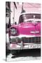 Cuba Fuerte Collection - Pink Chevy Classic Car-Philippe Hugonnard-Stretched Canvas