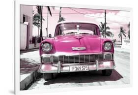 Cuba Fuerte Collection - Pink Chevy-Philippe Hugonnard-Framed Photographic Print