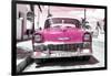 Cuba Fuerte Collection - Pink Chevy-Philippe Hugonnard-Framed Photographic Print