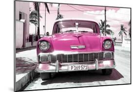 Cuba Fuerte Collection - Pink Chevy-Philippe Hugonnard-Mounted Photographic Print