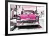 Cuba Fuerte Collection - Pink Chevy-Philippe Hugonnard-Framed Photographic Print