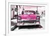 Cuba Fuerte Collection - Pink Chevy-Philippe Hugonnard-Framed Photographic Print