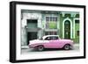 Cuba Fuerte Collection - Pink Classic Car in Havana-Philippe Hugonnard-Framed Photographic Print