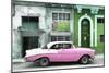 Cuba Fuerte Collection - Pink Classic Car in Havana-Philippe Hugonnard-Mounted Photographic Print