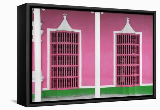 Cuba Fuerte Collection - Pink Facade-Philippe Hugonnard-Framed Stretched Canvas