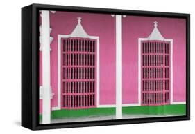 Cuba Fuerte Collection - Pink Facade-Philippe Hugonnard-Framed Stretched Canvas